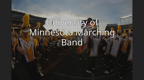 University Of Minnesota Marching Band Youtube