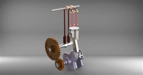 Single Cylinder Engine Download Free 3d Model By Umer Farooq Cad Crowd