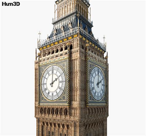 Big Ben 3d Model Architecture On Hum3d