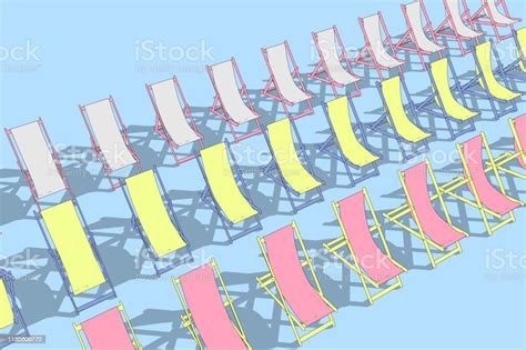 Deckchairs Stock Illustration Download Image Now Crowded Deck