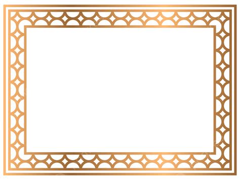 Border Golden Rectangle Minimalist Border Gold Rectangle Png And