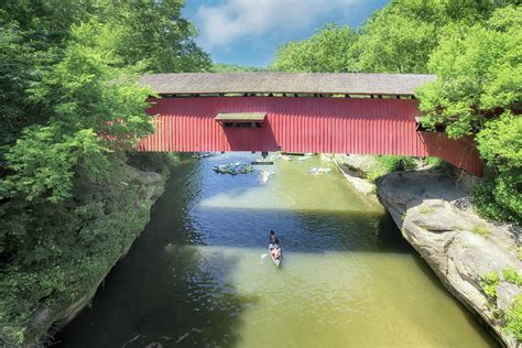 Narrows Covered Bridge Parke County Indiana Photograph By Susan