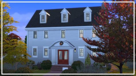 Autumn Colonial The Sims 4 Speed Build Simmernick Youtube