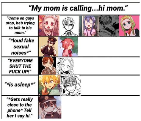 Tbhkmother Calling In 2022 Anime Memes Funny Anime Funny Funny