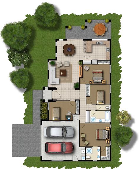 2d Plan Of Modern Houses
