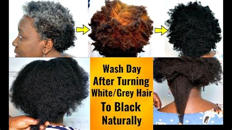 4 natural remedies to try. Natural Hair Wash Day After Turning White Or Grey Hair ...