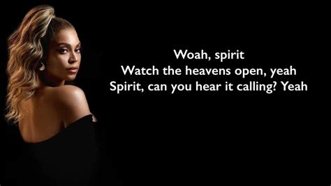 Beyonce Spirit Lyrics Chords Chordify