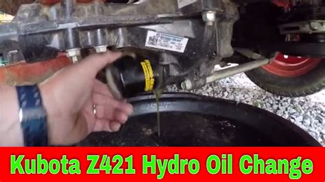 How To Change The Hydraulic Fluid In The Kubota Z421 Zero Turn Mower