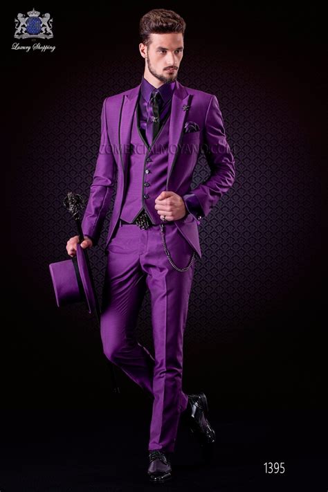 Latest Coat Pant Designs Italian Purple Tuxedo Jacket Slim Fit Men Suit