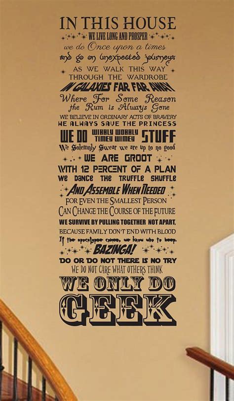In This House We Do Geek Customizable Vinyl Wall Decal V40 Etsy