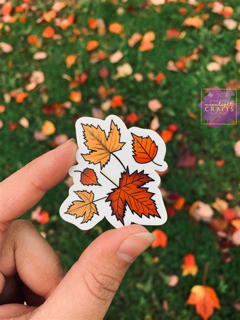 Fall Leaves Sticker 2 X 182 Etsy