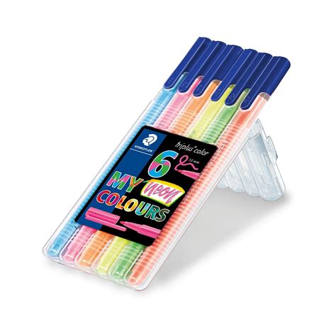 Staedtler Triplus Colour Fibre Tip Neon Pens 6 Pack Big W