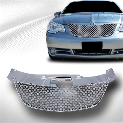 Chrome Luxury Mesh Front Hood Bumper Grill Grille Frame Guard 2007 2010