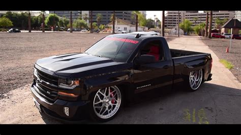 Bagged Chevy Silverado On 2426 Youtube