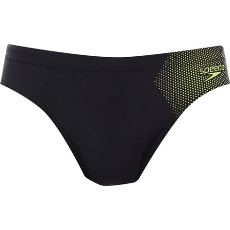 Buy Speedo Mens Placement Briefs Blackyellow