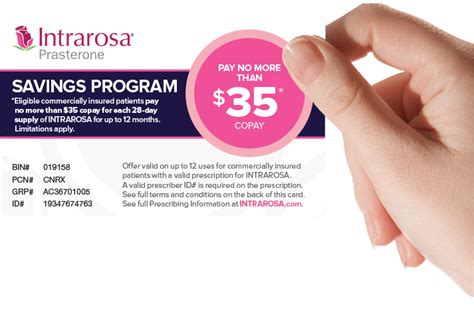 It's simple to save today! Patient Copay Savings on INTRAROSA® (prasterone)