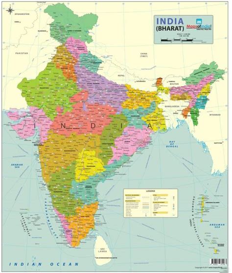 Map Of India On Chart Maps Of The World