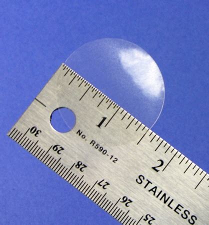 It is defined as 1/100 meters. 1.5 inch Round Clear Circle Tab Seal Label Sticker 500 15CIR