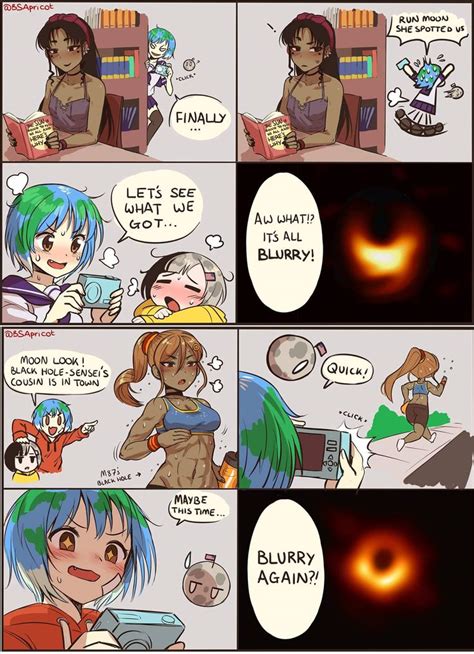 Earth Chan Meets Black Hole Anime Funny Anime Memes