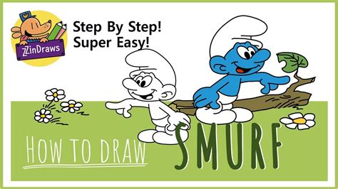 How To Draw A Smurf Step By Step Super Easy Youtube