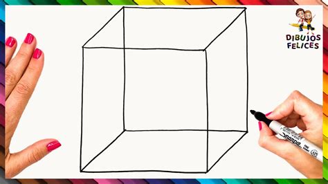 Cómo Dibujar Un Cubo 3d Paso A Paso 🧊 Dibujo De Cubo Cuadrado Youtube
