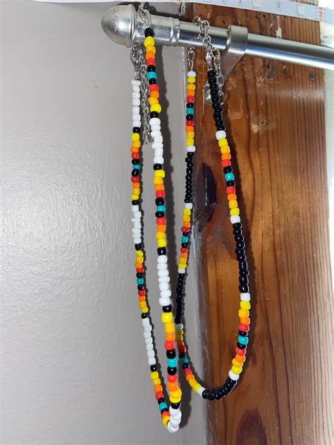 Seed Bead Necklace Etsy