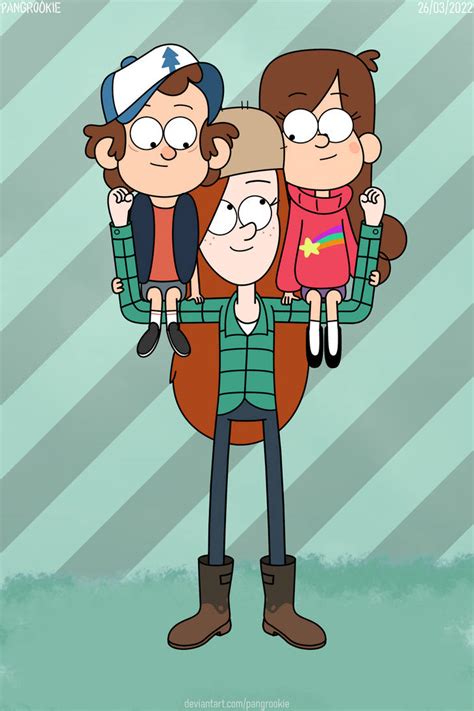 Dipper Wendy And Mabel Gravity Falls By Pangrookie On Deviantart