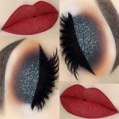 43 Christmas Makeup Ideas To Copy This Season Stayglam Red Lip