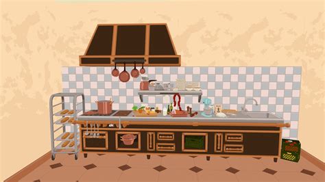 Pixel Kitchen 3d Model By Waunman 4d9aa5b Sketchfab