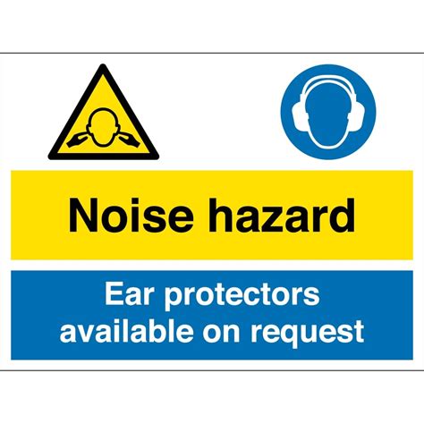 Noise Hazard Ear Protectors Available On Request Signs From Key Signs Uk