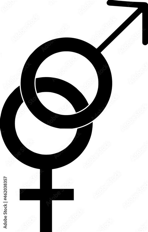 Male And Female Symbol Women And Man Heterosexual Sign Venus And Mars