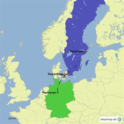 Stepmap Schweden Deutschland Landkarte Für Deutschland