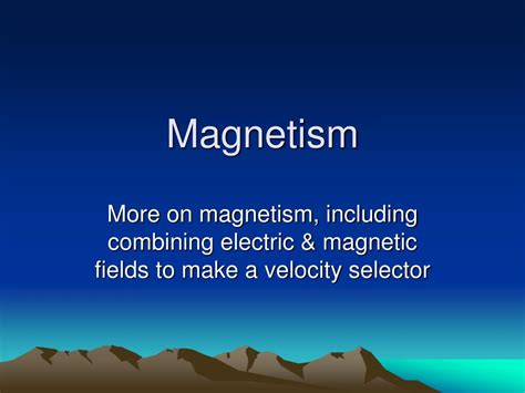 Ppt Magnetism Powerpoint Presentation Free Download Id6616041