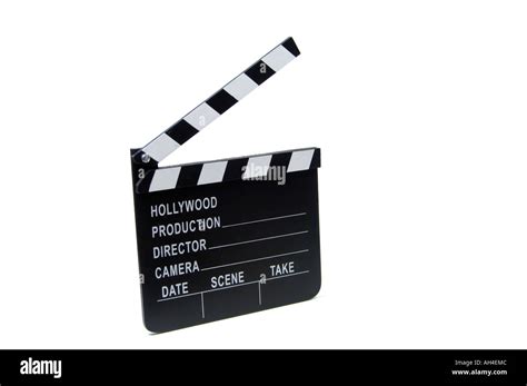 Hollywood Clapper Board Stock Photo Alamy