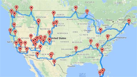 This Map Shows You The Best Road Trip Route Between