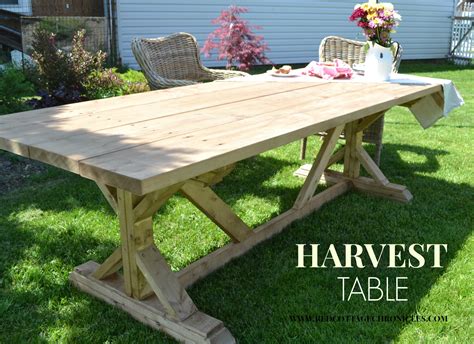 Outdoor Harvest Table Red Cottage Chronicles