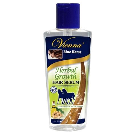Jual Vienna Hair Serum Blue Horse Herbal Growth 65ml Hbhoz