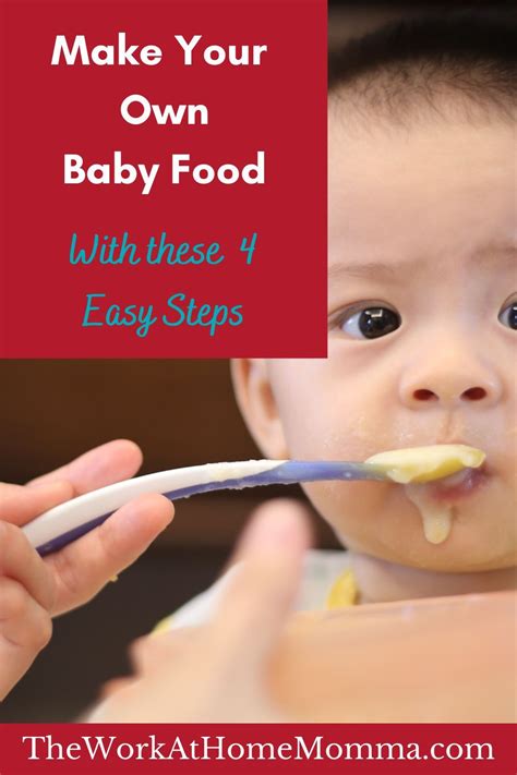 Homemade Babyfood In 4 Easy Steps ~ The Work At Home Momma In 2021