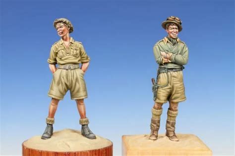 135 Scale Ww2 North African British 2 People Miniatures Wwii Resin