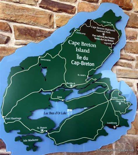 Map Of Cape Breton Island Nova Scotia Canada Cape Breton Island Cape Breton Island