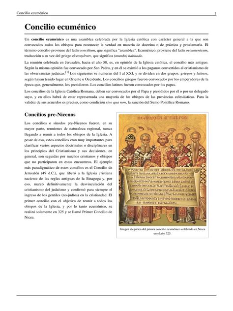 Concilios Ecuménicos De La Cristiandadpdf Catholic Church Holy See