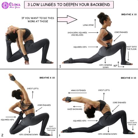 3 Low Lunges To Deepen Your Backbend Elena Miss Yoga