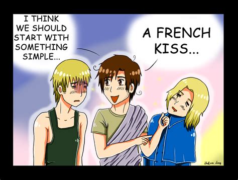 Aph A French Kiss By Laknea On Deviantart