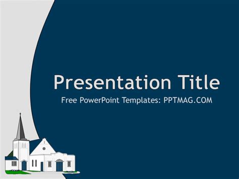 Free Church PowerPoint Template - PPTMAG