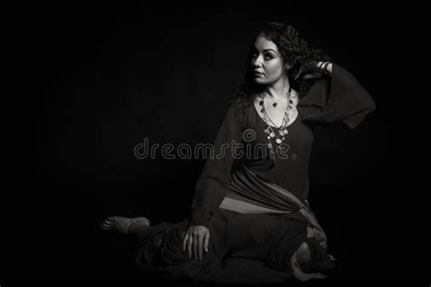 Beautiful Gypsy Woman In The Image Stock Photo Image Of Background