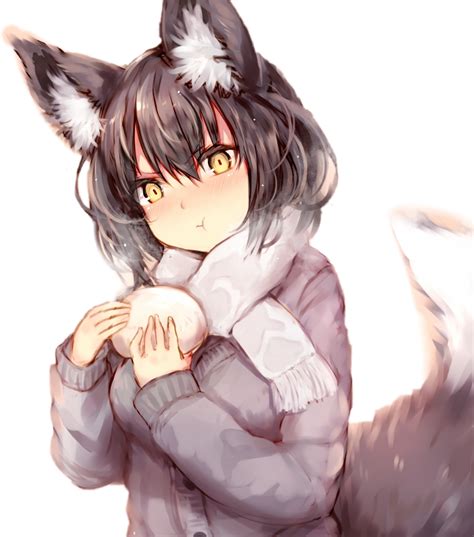 download animewolfgirl wolf girl kelly girls grey gray anime gray wolf anime wolf girl full