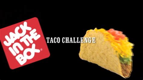 Jack In The Box Taco Challenge - YouTube