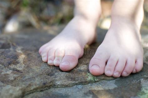 Little Bare Feet Stock Photo Image Of Little Moss Cute 18974952