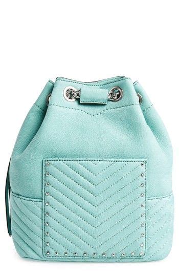 Rebecca Minkoff Becky Convertible Leather Backpack Green In Dusty