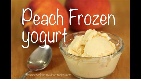 How To Make Creamy Frozen Yogurt Peach Frozen Yogurt Rockin Robin